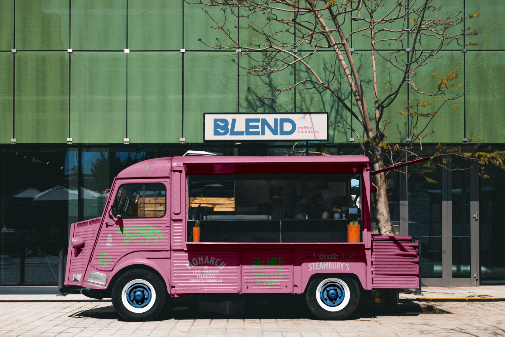 Vintage Food Truck Mockup